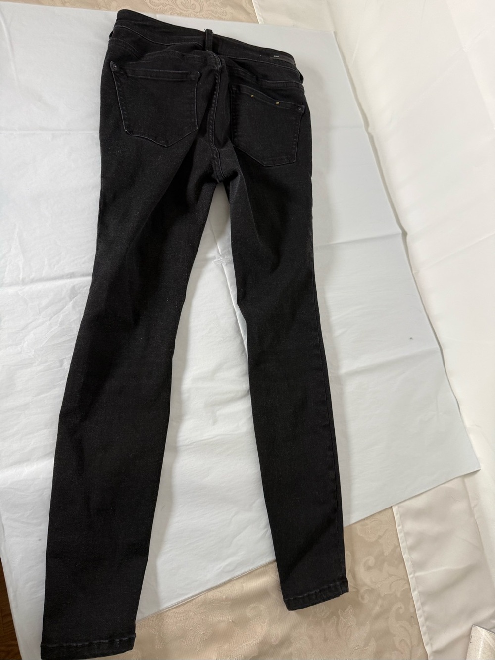 Anthropologie Pilcro High Rise Stretch Ankle Skinny Jeans Black 26 - Picture 9 of 14